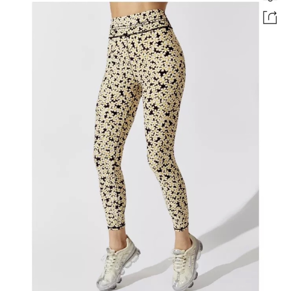 Leggings and top, Adam Selman Sport High-rise Daisy-print Stretch-woven